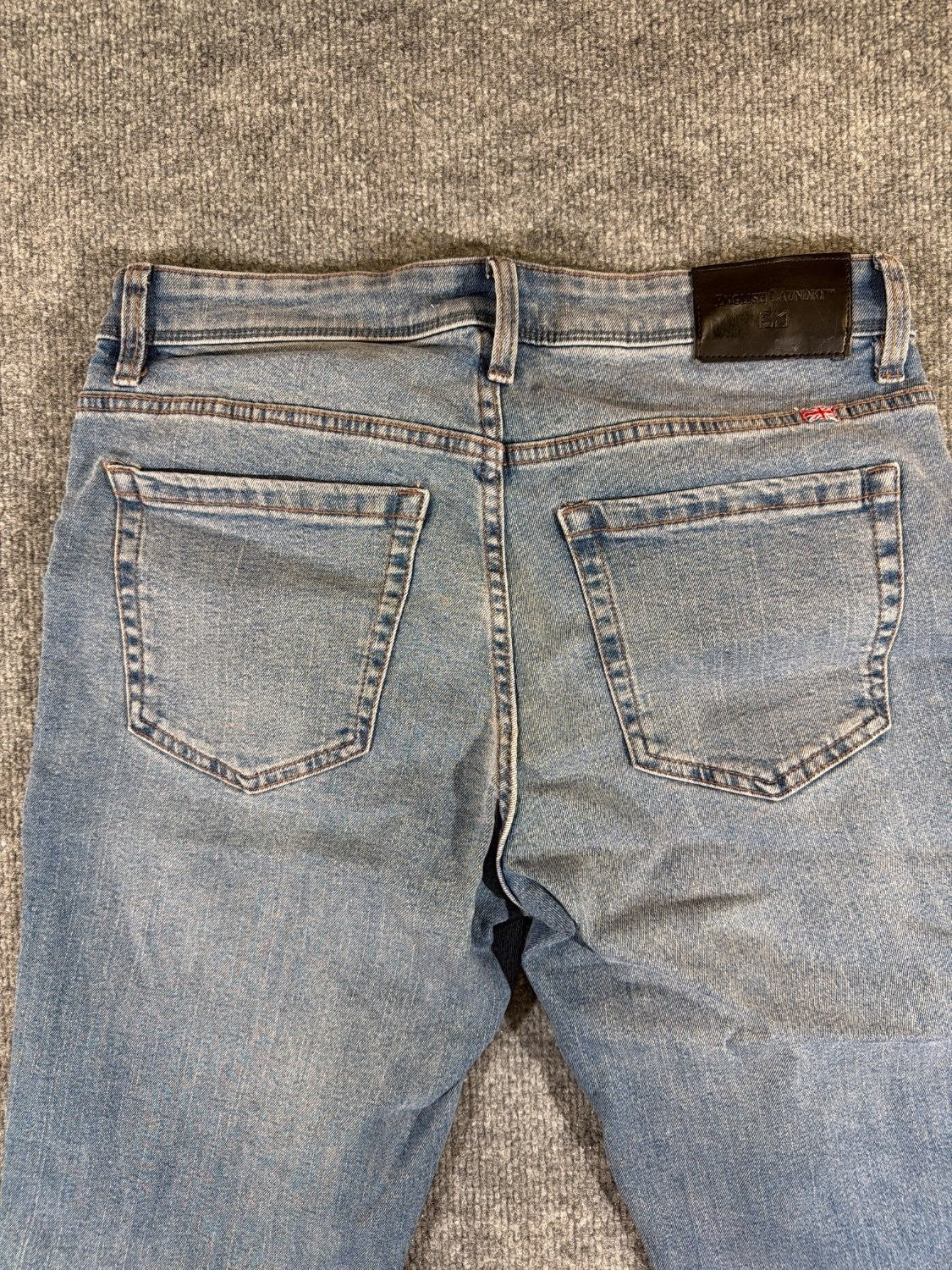English Laundry Harrow Straight Fit Men's Jeans Blue Stretch Denim 30 x 32 EU 30