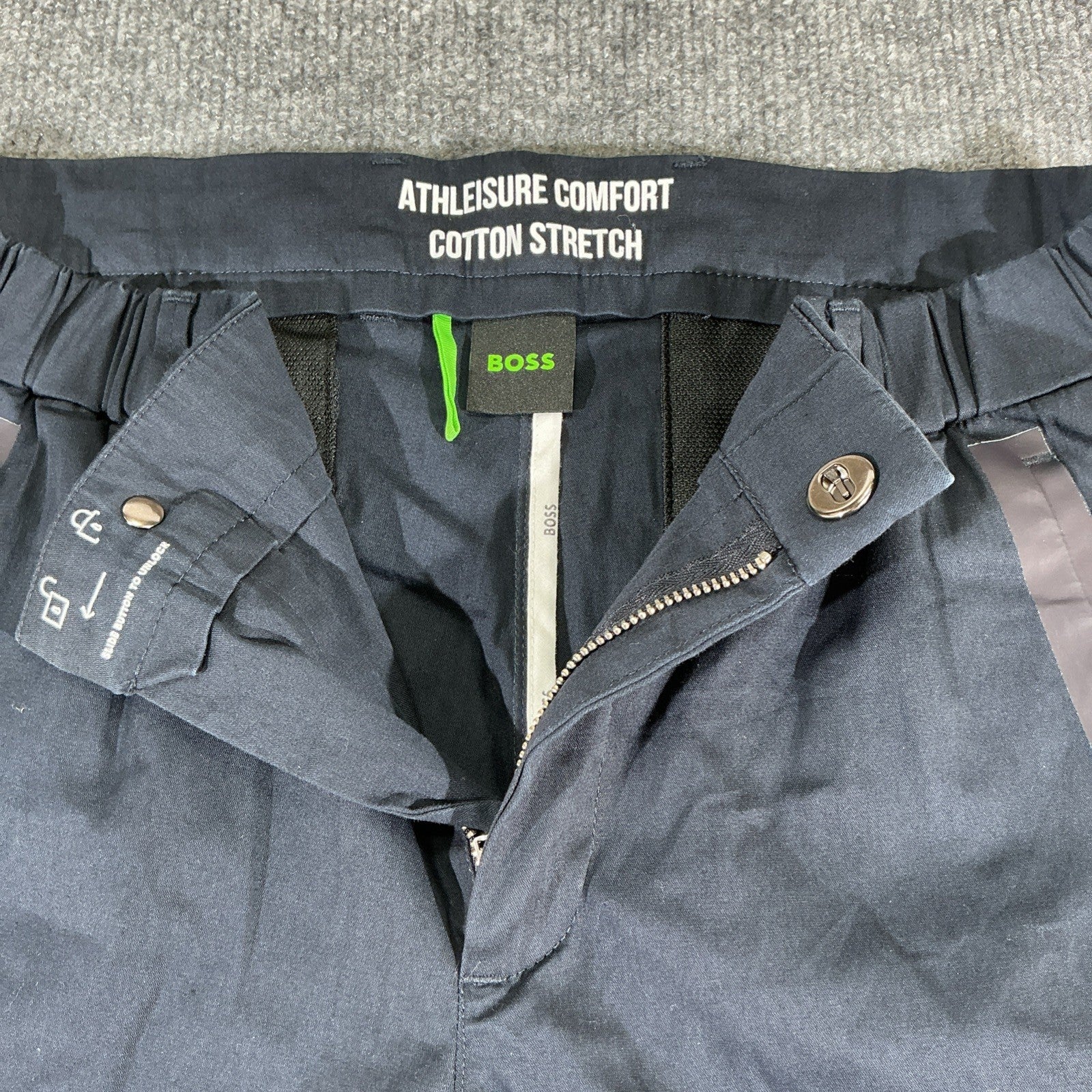 Spring Casual Straight Tube Pants Men Elastic Loose Tapered Work Pants S