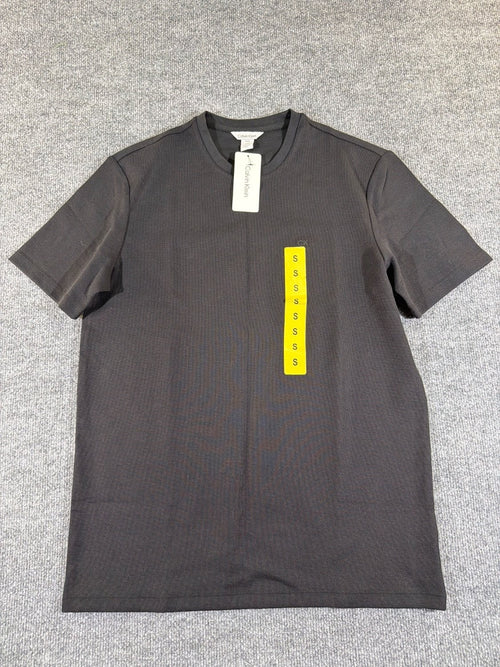 Calvin Klein Refined Knits Men's T-Shirt Black Crew Neck 40EO247 NWT Size S