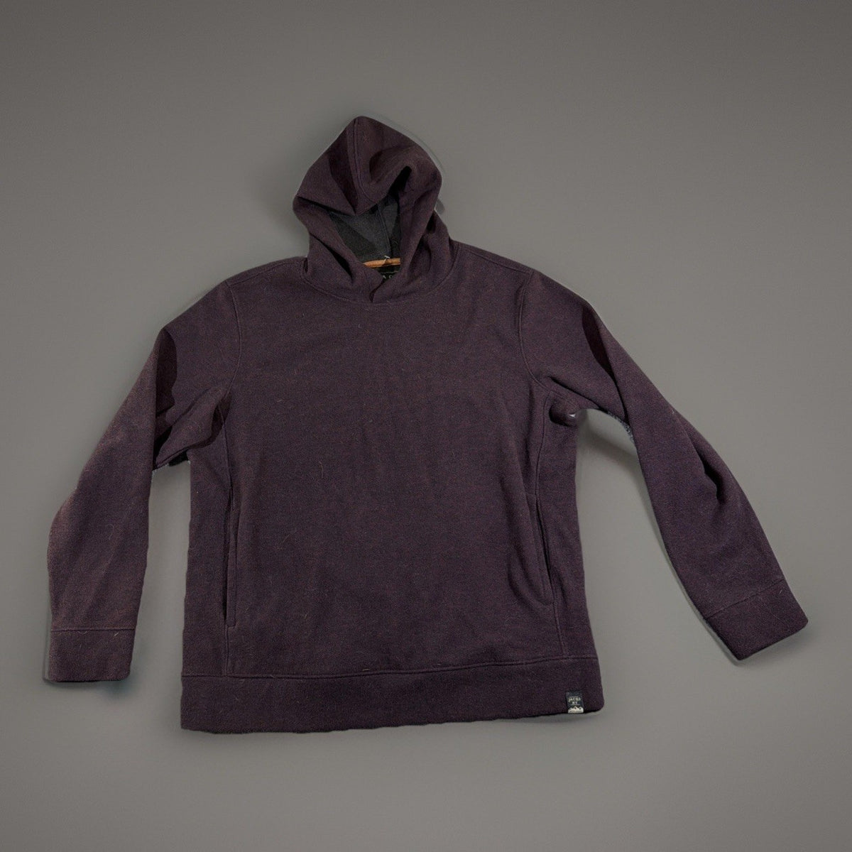 Jachs New York Men's Wool Blend Pullover Hoodie size S Dark Red Long Sleeve NWT