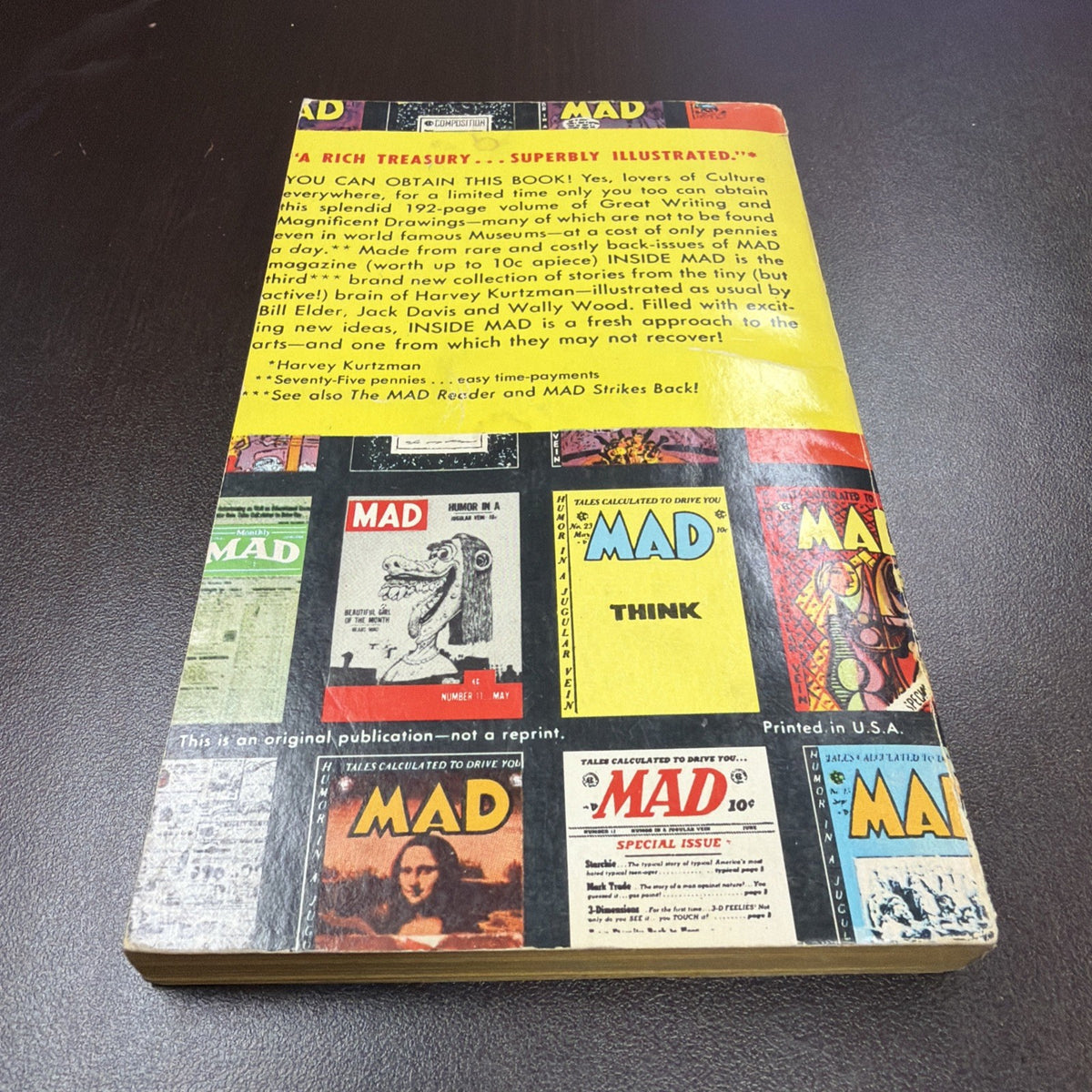 Vintage Inside MAD Paperback Book Ballantine Books Freberg 19th Printing, 1974 