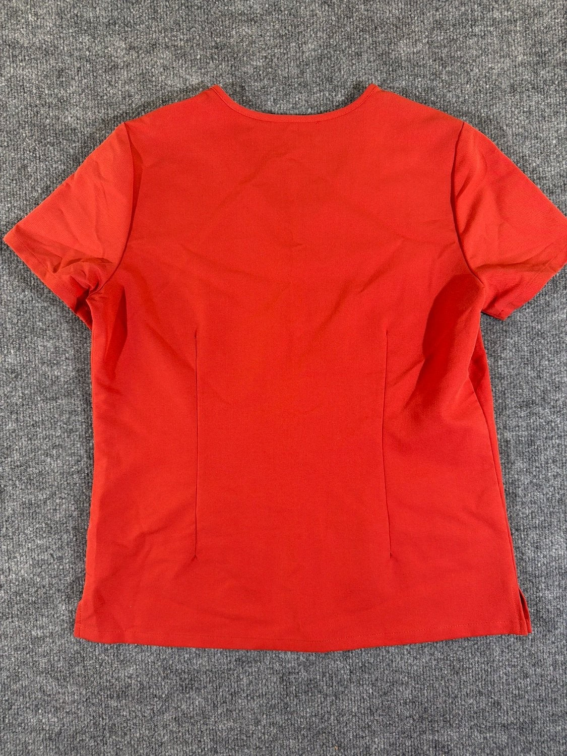 FIGS Catarina Scrub Top Women XS Red Technical Collection V-Neck Moisture