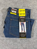 Kirkland Signature Men's Jeans 32x34 Straight Fit Comfort Stretch Denim Blue New