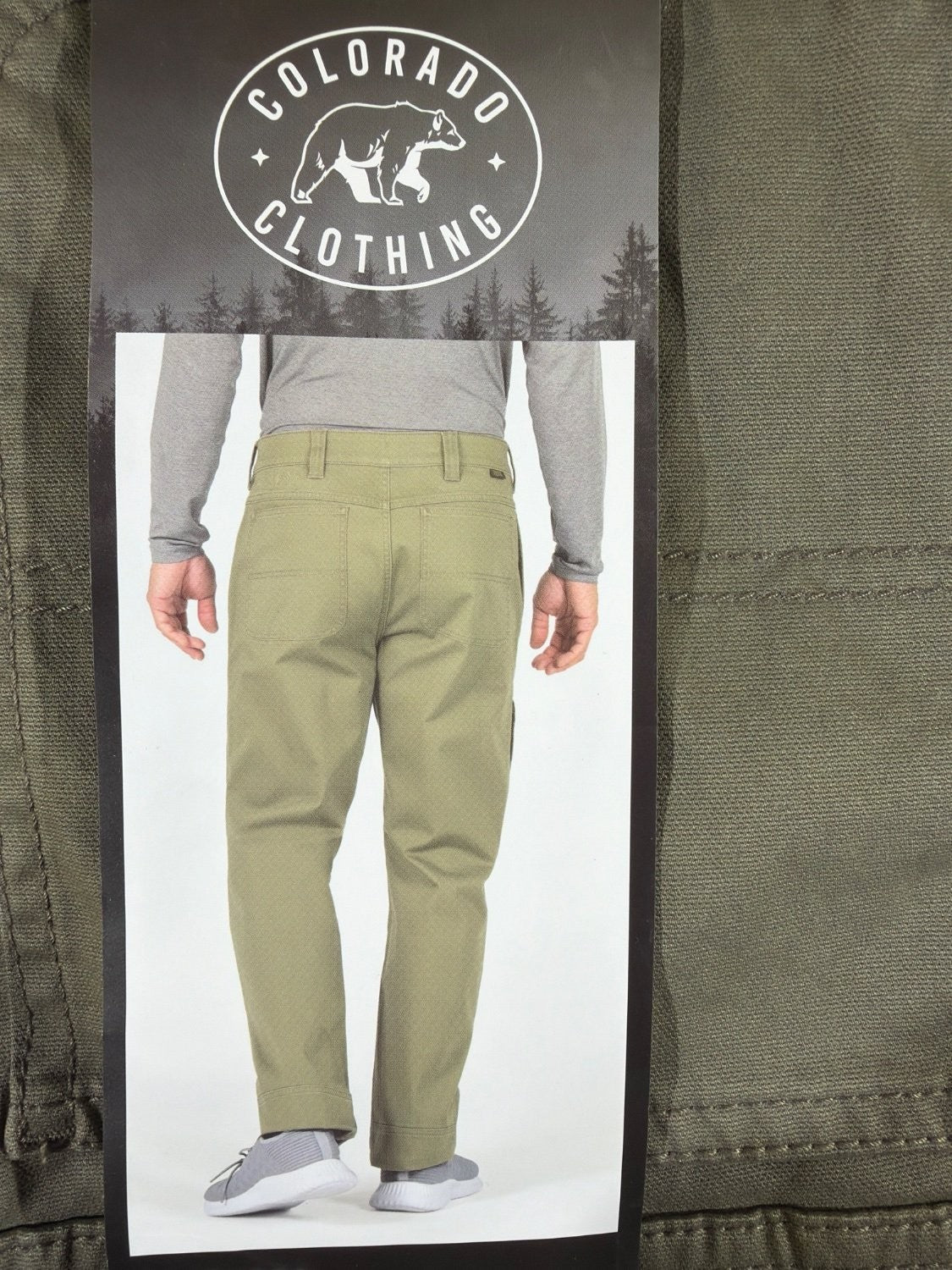 Colorado Clothing Men's Utility Pants 32x32 Relaxed Fit Stretch Twill Olive