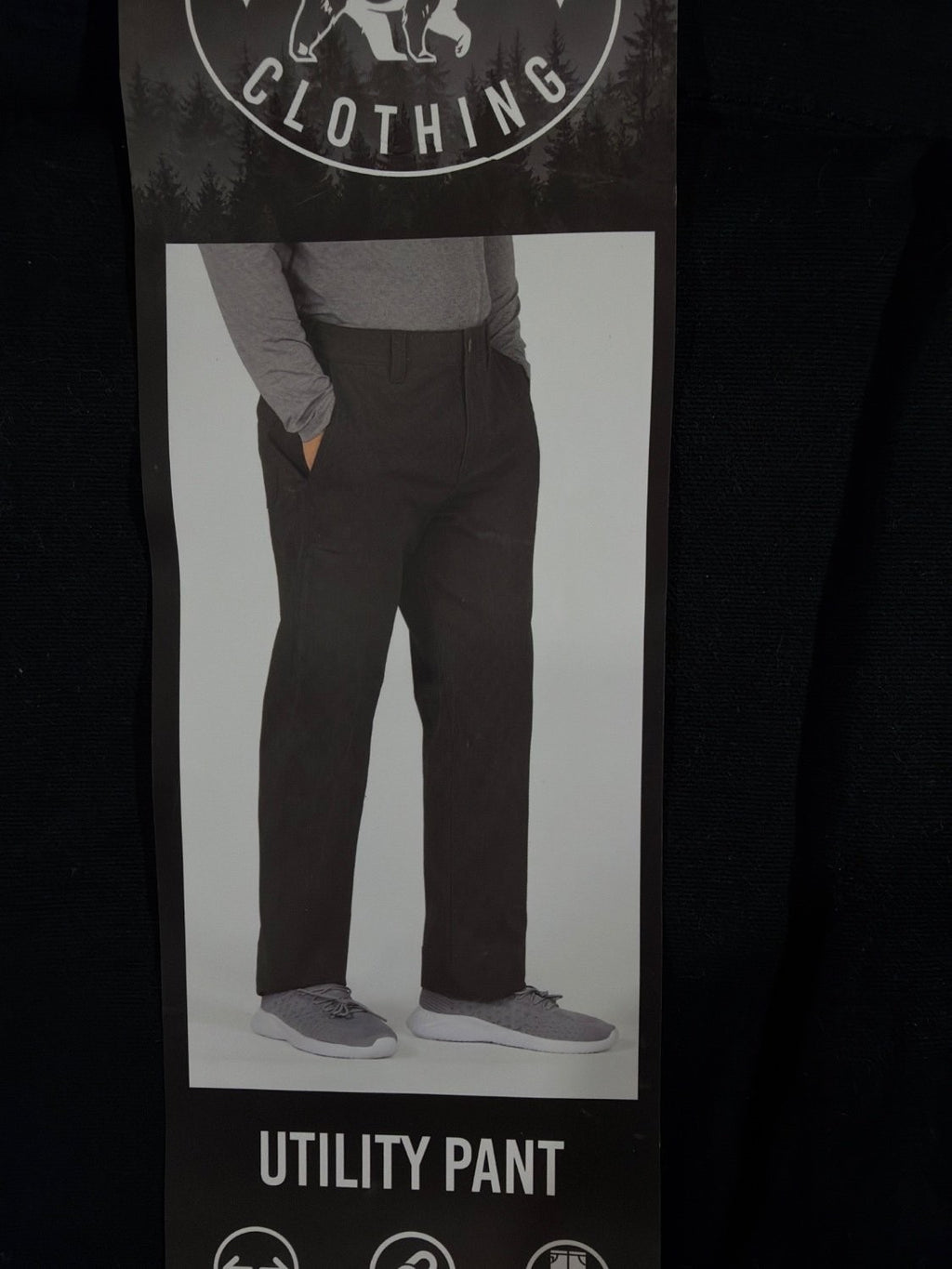 Colorado Clothing Men's Utility Pant 32x30 Black Relaxed Fit 2-Way Stretch New