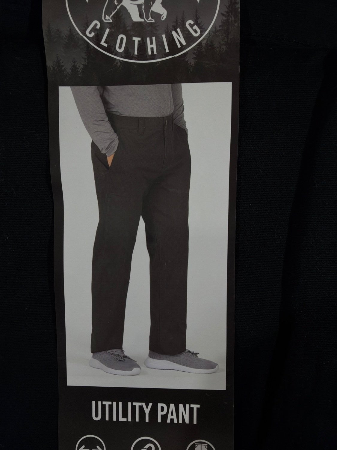 Colorado Clothing Men's Utility Pant 32x30 Black Relaxed Fit 2-Way Stretch New