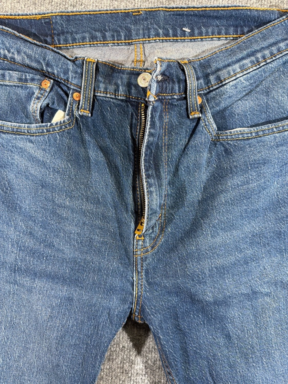 Levi's 505 Regular Fit Straight Leg Men's Jeans Medium Wash Blue W34 L29 EU 34