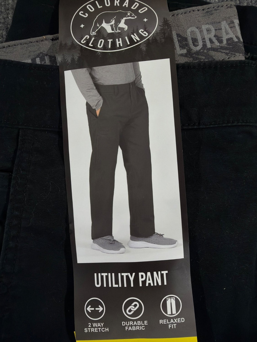 Colorado Clothing Men's Utility Pant 32x30 Black Relaxed Fit Stretch Twill New