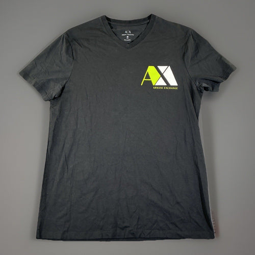 Armani Exchange Men’s T-Shirt Size  M Black Logo Graphic Slim Fit Tee