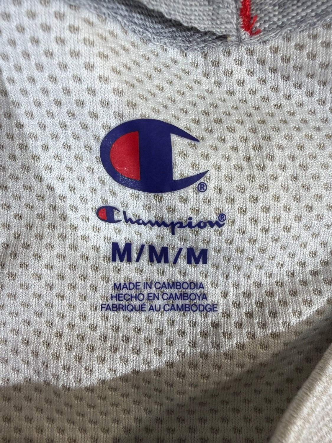 Champion Men's Performance Raglan T-Shirt Gray Mesh Moisture Wicking Size M NWT