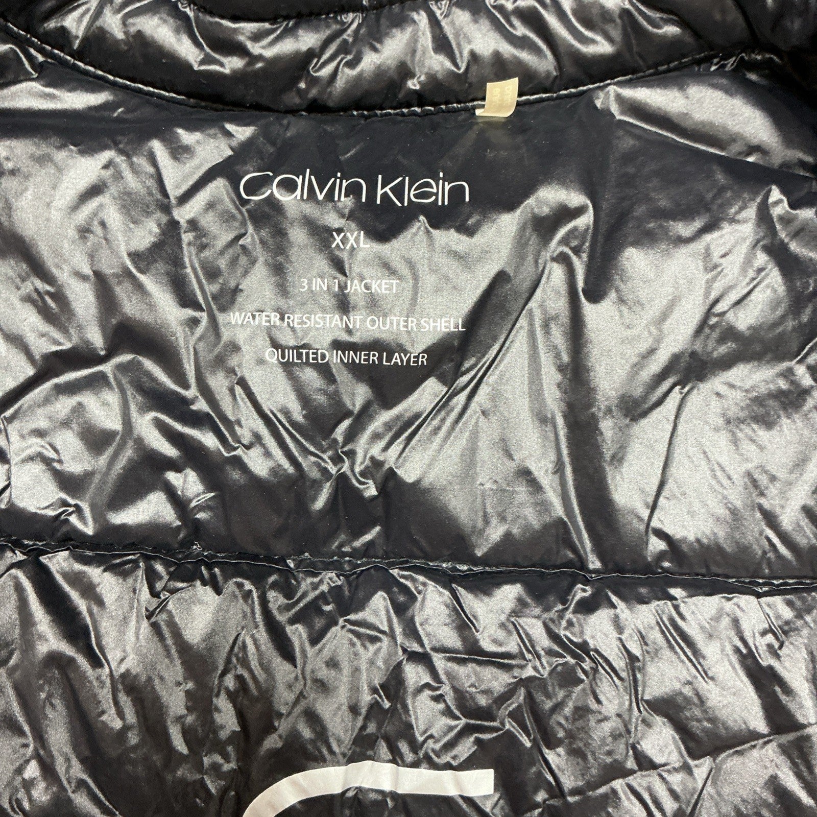 Vintage Delf USA Y2K Black Quilted Bomber Jacket Men’s Size 2xl Full Zip