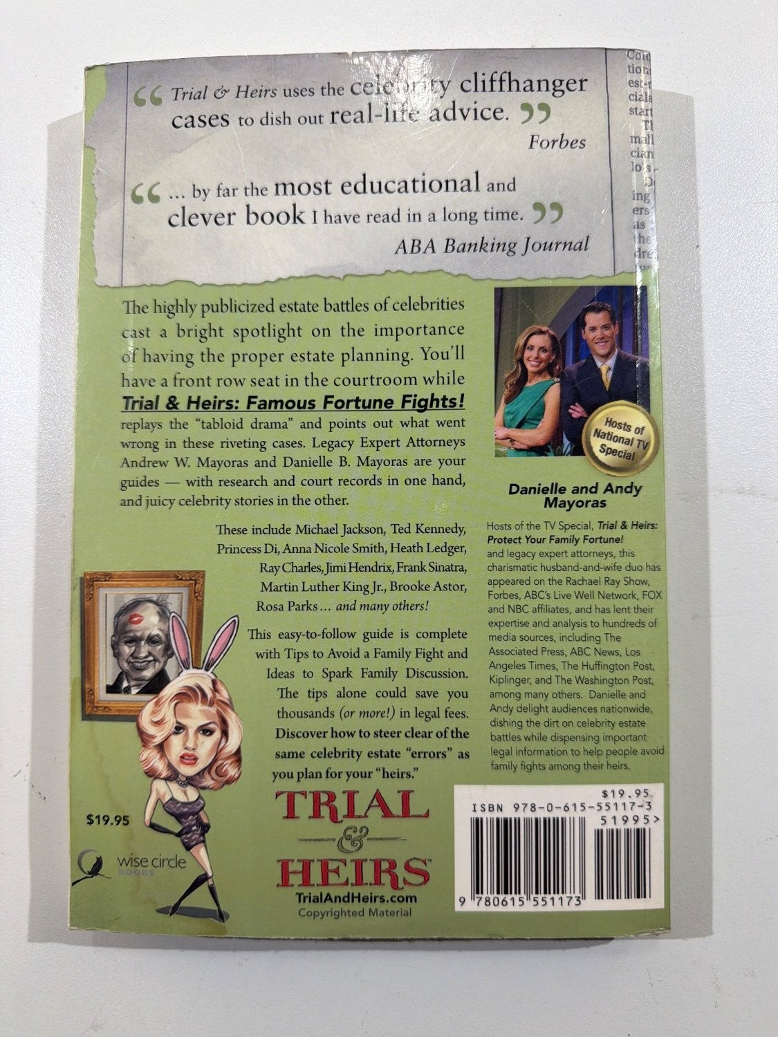 Trial & Heirs Famous Fortune Fights Andrew Mayoras 2nd Edition Paperback Law