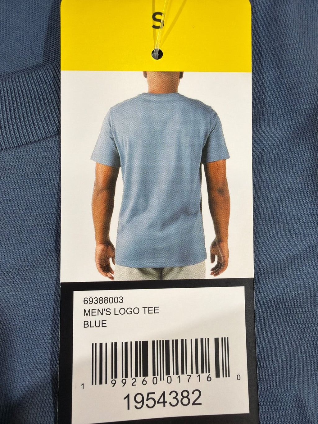PUMA Men's Logo Tee 69388003 Blue Short Sleeve Cotton Blend Graphic T-Shirt