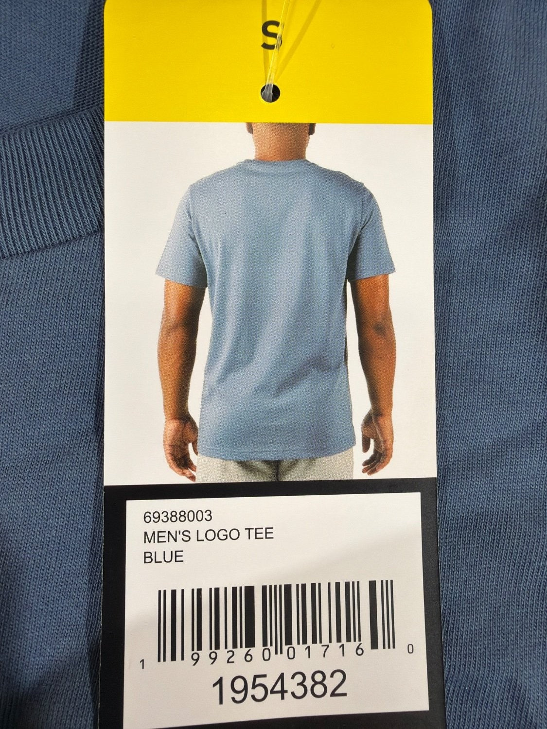 PUMA Men's Logo Tee 69388003 Blue Short Sleeve Cotton Blend Graphic T-Shirt