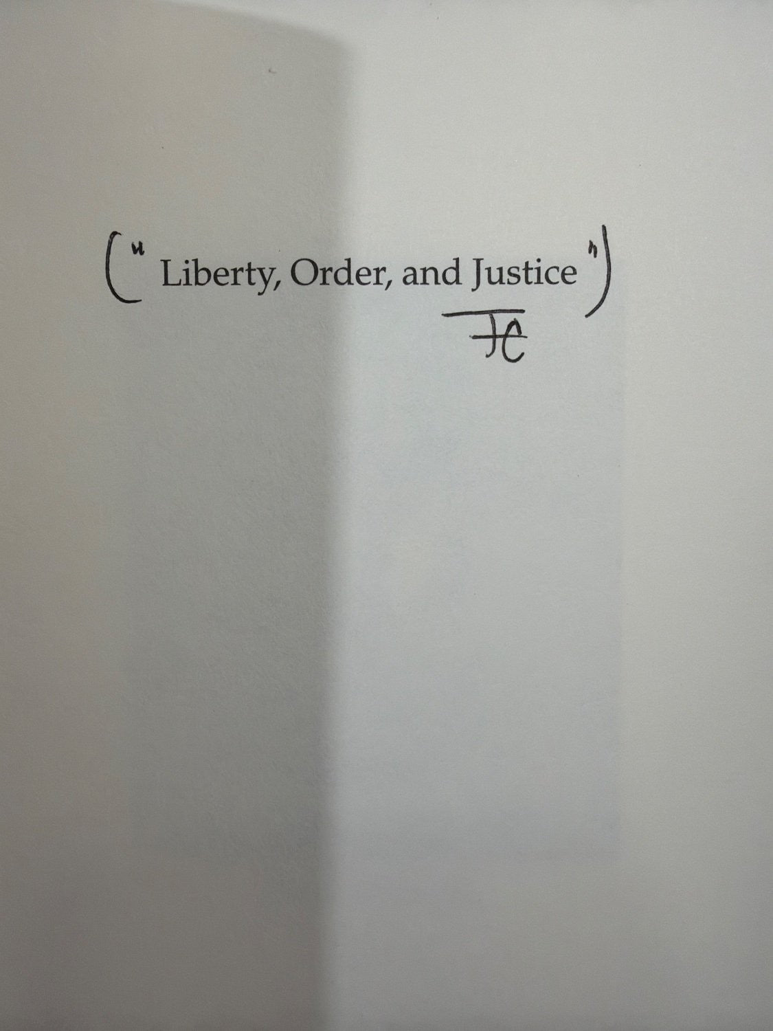 Vintage Liberty Order and Justice James McClellan Constitutional Principles 3rd