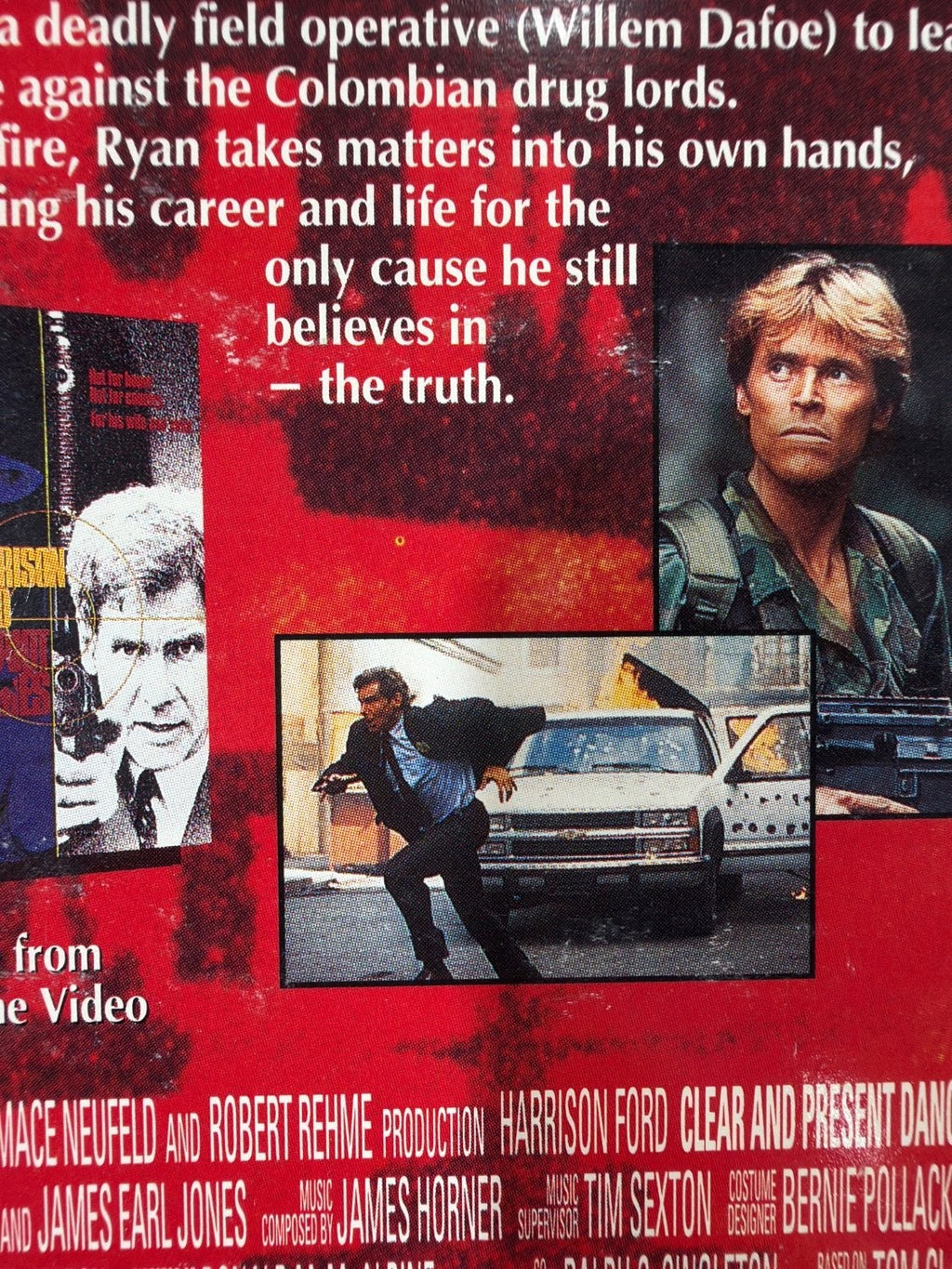 Clear and Present Danger VHS 1994 Harrison Ford James Earl Jones Action Thriller