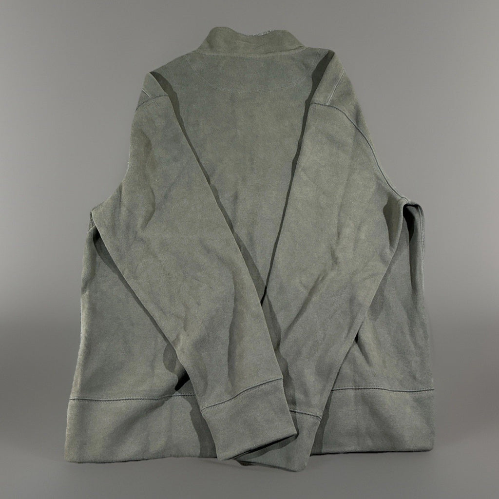New mens BANANA REPUBLIC green 1/4 zip sweatshirt pull-over Size XL