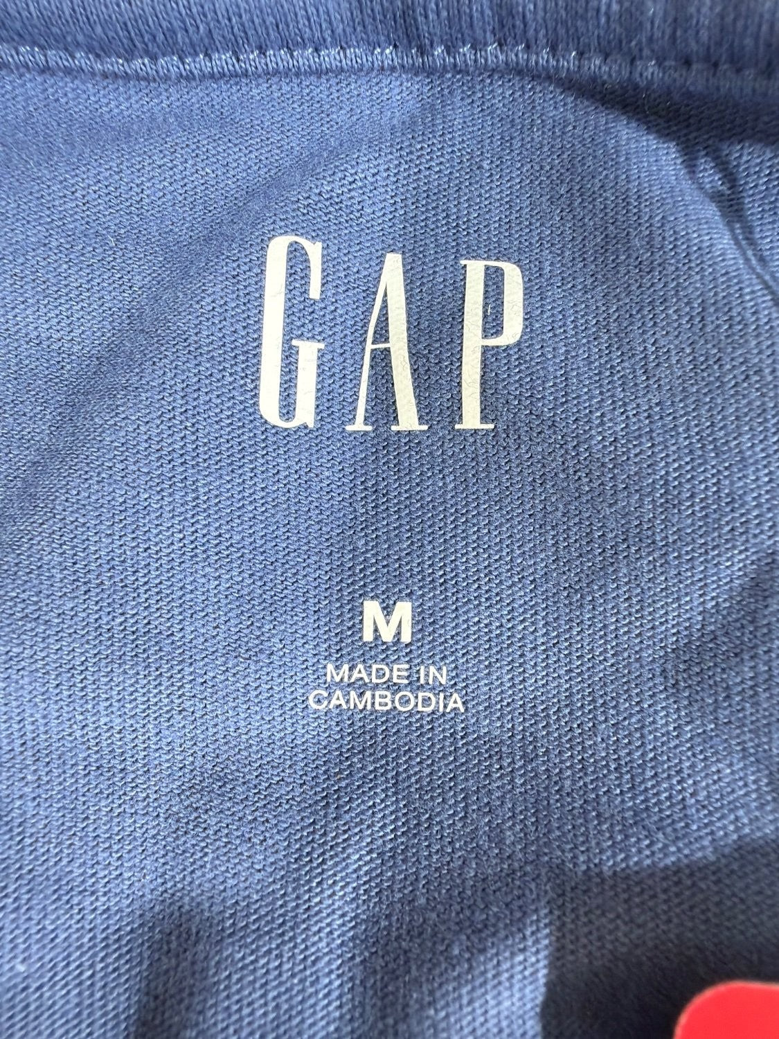 Vintage Gap 1969 Logo T-Shirt Men's Size M Blue Cotton Blend Crew Neck Graphic