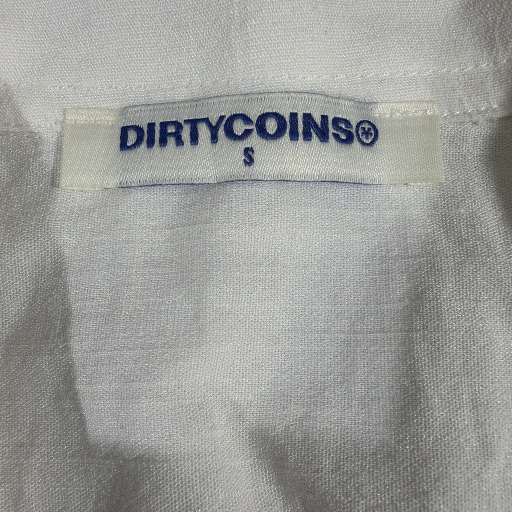 DirtyCoins  white short-sleeved button-up shirt Size S