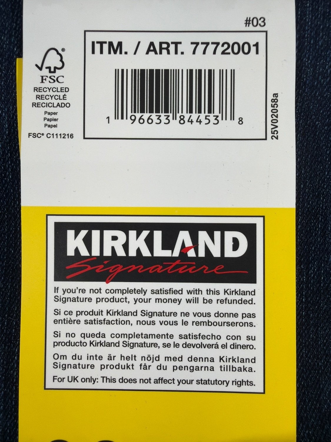 Kirkland Signature Mens Jeans 32x29 Straight Fit Comfort Stretch Denim Blue