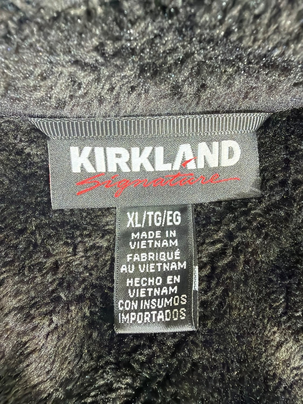 Kirkland Signature Men XL Softshell Jacket Black Fleece Lined Hooded NWT 7771773
