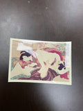 Japanese Shunga Erotic Art Photograph Small Multicolor Paper Modern Reproduction