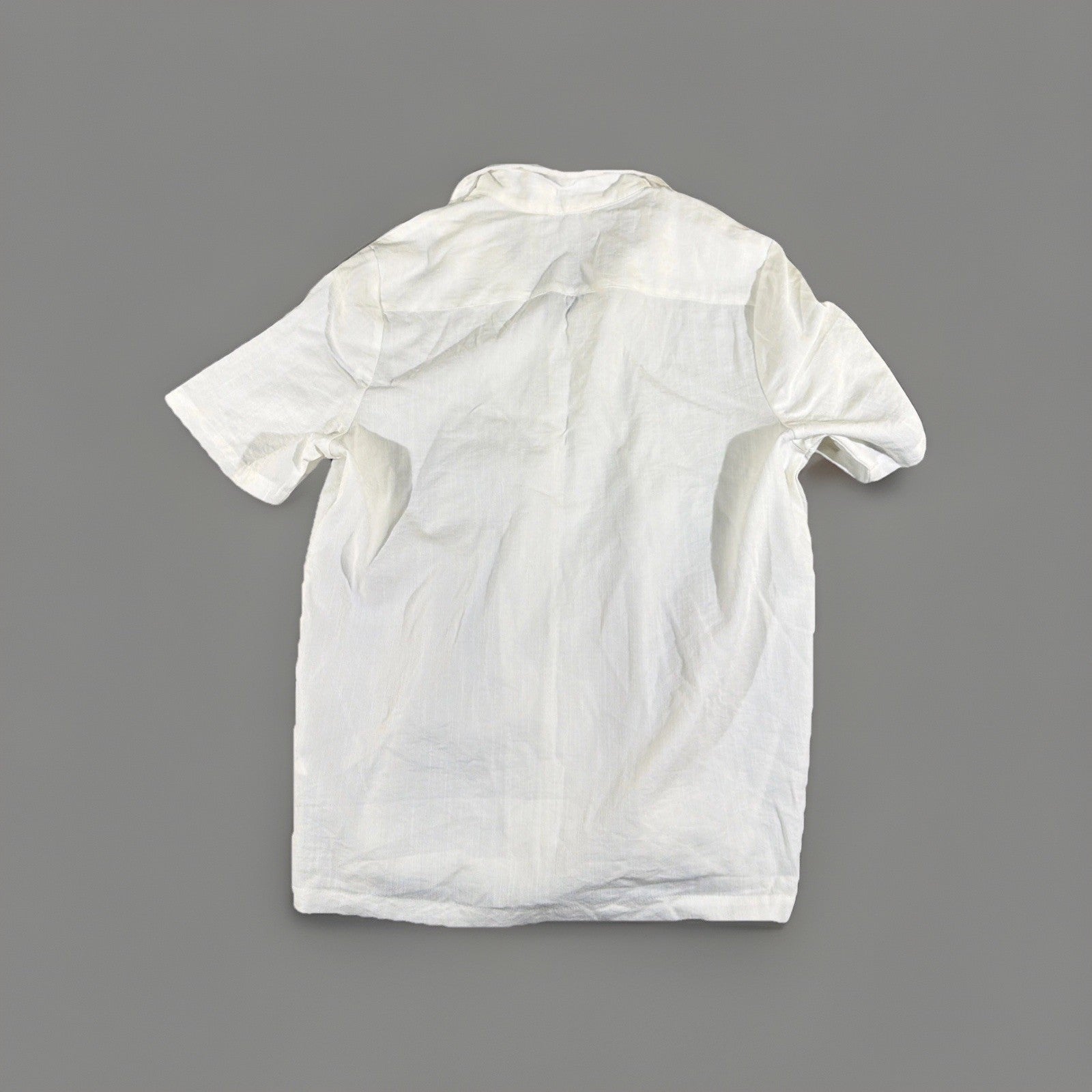 DirtyCoins  white short-sleeved button-up shirt Size S