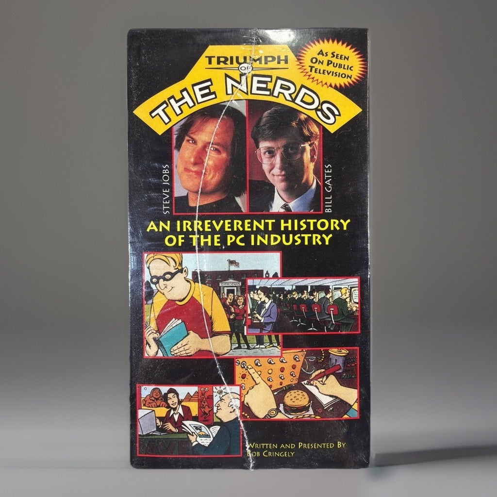 Vintage Triumph of the Nerds VHS Set Steve Jobs Bill Gates PC History 3 Tape