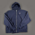 Vintage Y2K Champion Super Hood Full Zip Hoody Navy Blue Men XL