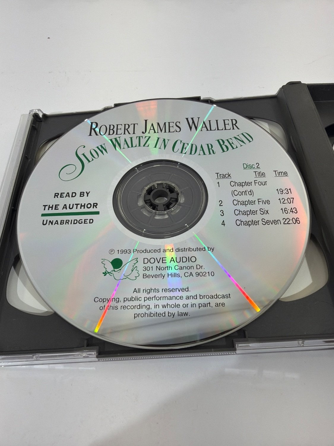 Robert James Waller Slow Waltz in Cedar Bend Audio CD 1993