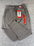 Kirkland Signature Men Active Jogger Pants Heather Gray Zipper Pockets NWT Size