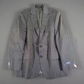 Chaps Men's Suit Jacket 38 Regular Gray Wool Blend Two Button Blazer NWT 38R