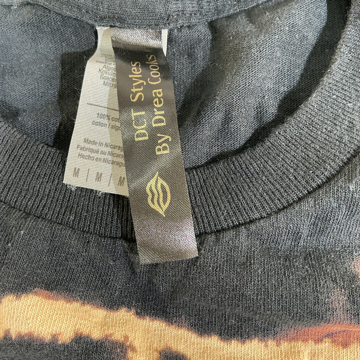 Distressed, Bleached, & Brined handmade tee Large Size M