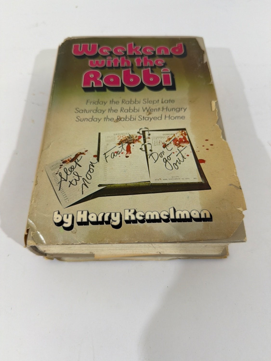 Harry Kemelman Weekend with the Rabbi Hardcover 1970s