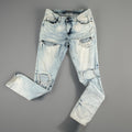 CJ Black Jeans Womens 34/32 Skinny Flex Blue Light Urban Fashion Designer Line