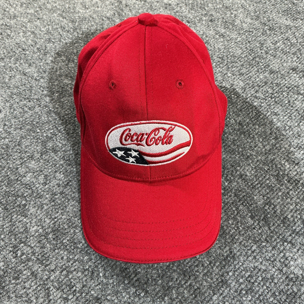 Coca Cola Hat Cap Adult Red Recycled Plastic Bottle Baseball Adjustable