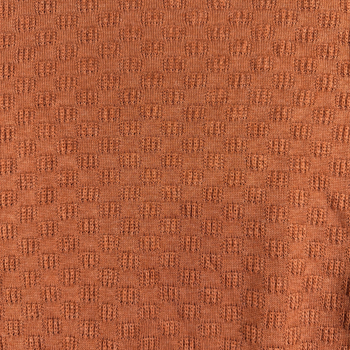 Alfred Dunner Orange Checkered Knit Women's Top, Size Small