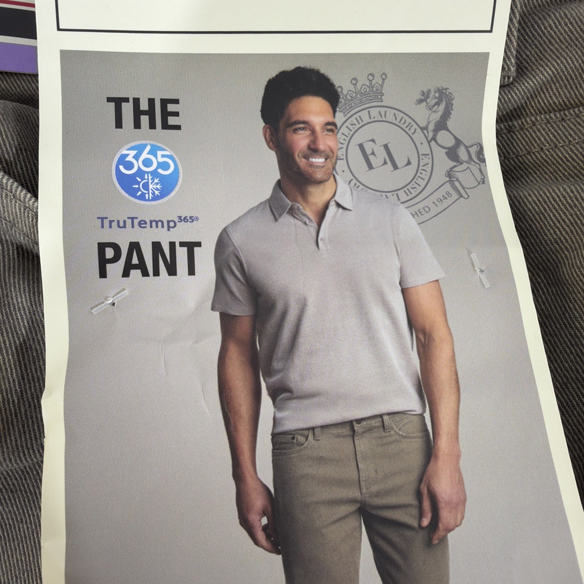 English Laundry Men’s 4 Way Stretch Fabric Straight Fit Midweight Pant 32X34