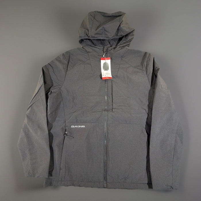 Dakine Men's Hooded Full-Zip Jacket M Black Water Wind Resistant Active Stretch