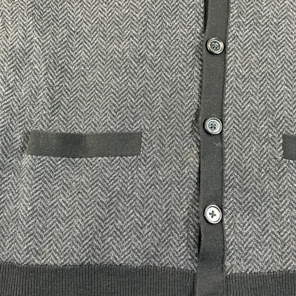 Banana Republic Men’s Cardigan Herringbone Pattern Size L Urban Collection