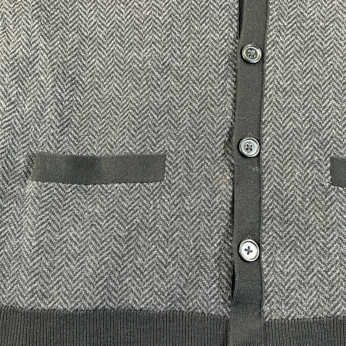 Banana Republic Men’s Cardigan Herringbone Pattern Size L Urban Collection