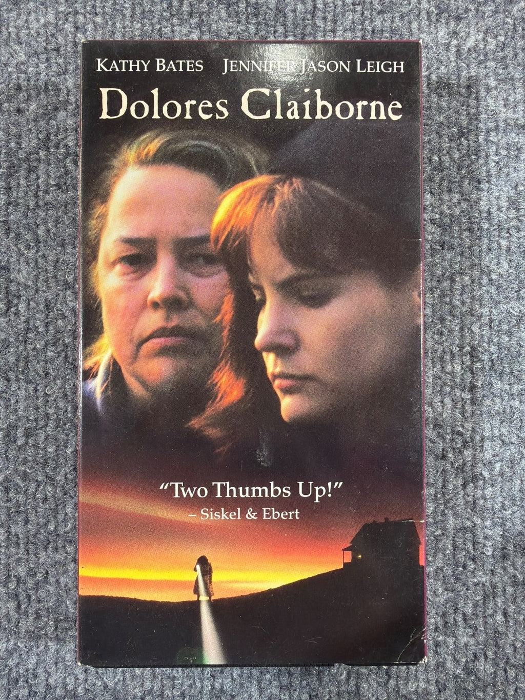 Vintage Dolores Claiborne VHS 1995 Stephen King Kathy Bates Thriller Movie NTSC