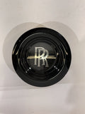 Rolls-Royce Wheel Center Cap Black Silver RR Logo 2018K183 Phantom Ghost Wraith
