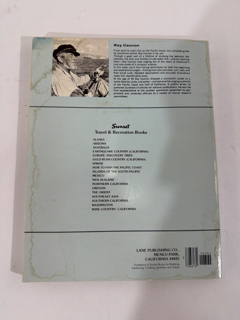 Ray Cannon How To Fish the Pacific Coast Paperback 1960s-1970s