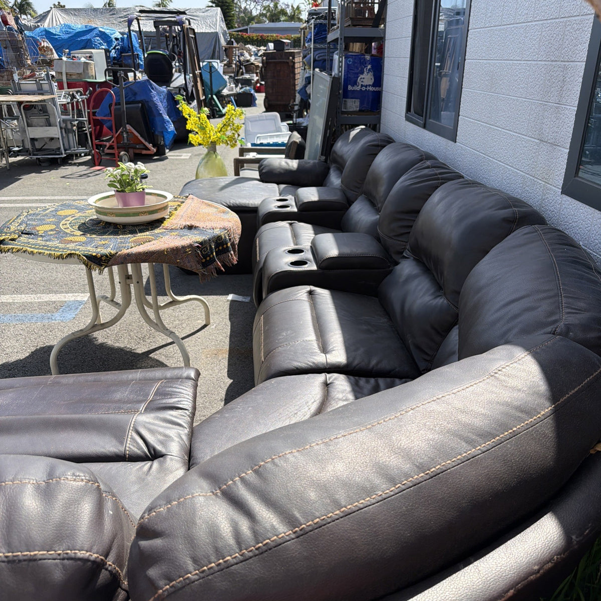 Corner Leather Sofa Couch Living Room Casita Local Pick Up Only Best Offer Free