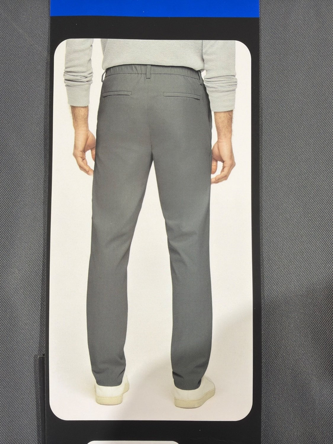 Banana Republic Commuter Flex Pant Men 36x29 Gray Athletic Chino NWT 1951119 New