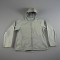 32 Degree Heat Women’s Full Zip Softshell Hooded Windbreaker Jacket Size S Green