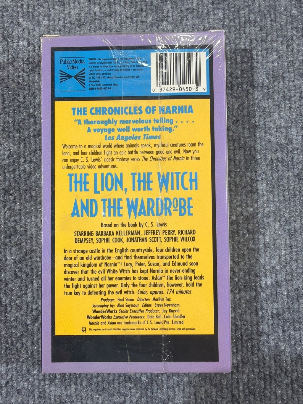 The Chronicles of Narnia The Lion the Witch and the Wardrobe VHS BBC Sealed New