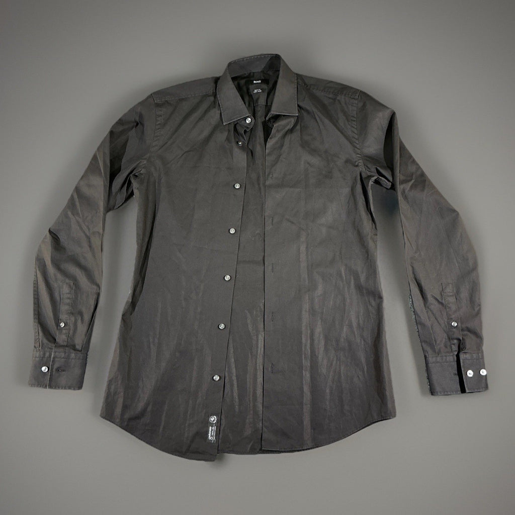 HUGO BOSS Men Philp Casual Formal Long Sleeve Shirt Size M (39 - 15 1/2)
