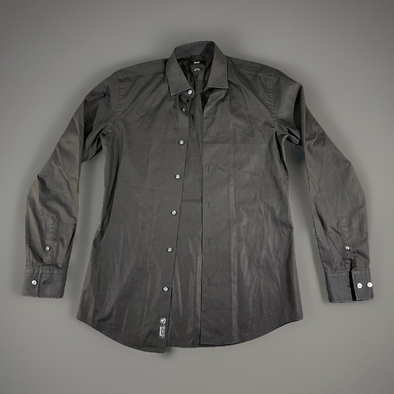 HUGO BOSS Men Philp Casual Formal Long Sleeve Shirt Size M (39 - 15 1/2)